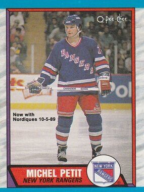 Michel Petit - 1989 O Pee Chee Hockey Card